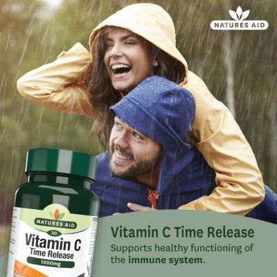 Natures Aid Vitamin C 1000mg Time Release (with Citrus Bioflavonoids) 90 Tablets