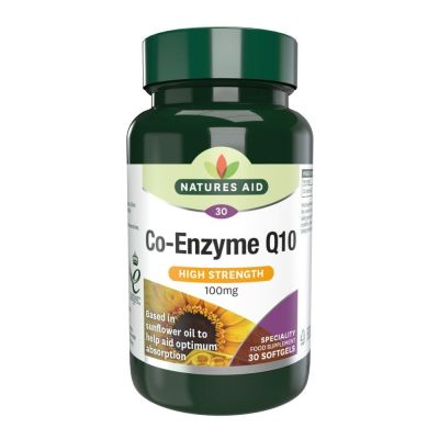 Natures Aid Co-Q-10 100mg (Co Enzyme Q10) 30 Softgels