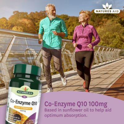 Natures Aid Co-Q-10 100mg (Co Enzyme Q10) 30 Softgels