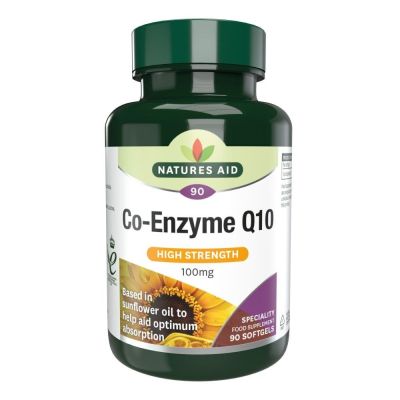 Natures Aid Co-Q-10 100mg (Co Enzyme Q10) 90 Softgels