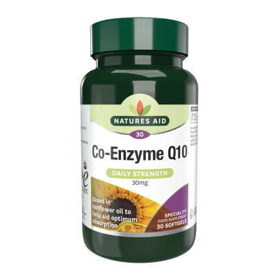 Natures Aid Co-Q-10 30mg (Co Enzyme Q10) 30 Softgels