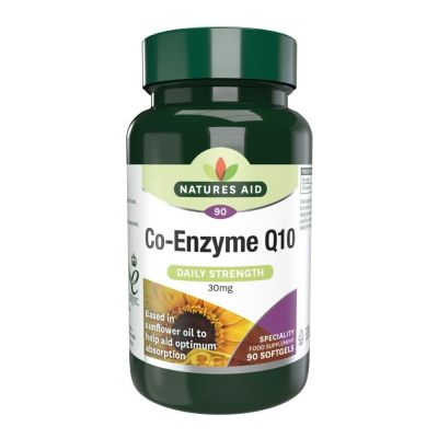 Natures Aid Co-Q-10 100mg (Co Enzyme Q10) 90 Softgels