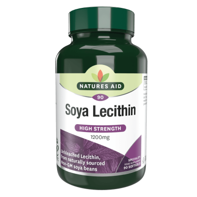 Natures Aid Soya Lecithin 1200mg 90 Softgels