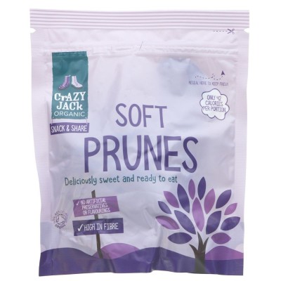 Buy Crazy Jack Organic Soft Prunes 200g Online − UK Supplier