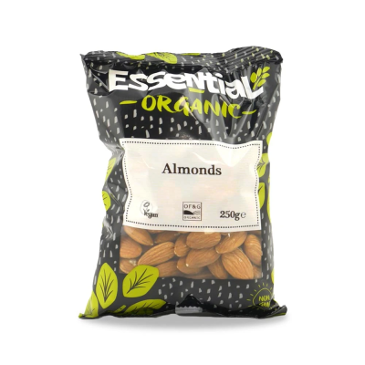 Buy Essential Organic Almonds - Whole 250g Online − UK Supplier