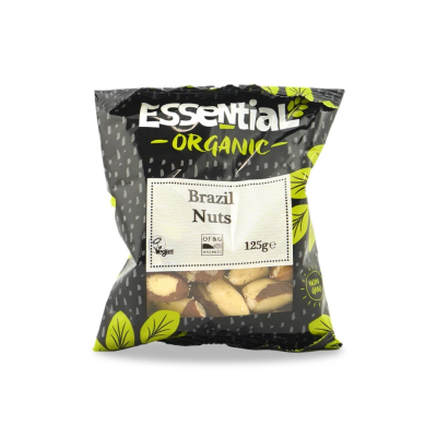 Buy Essential Organic Brazil Nuts Whole 125g Nuts & Seeds Online − UK Supplier