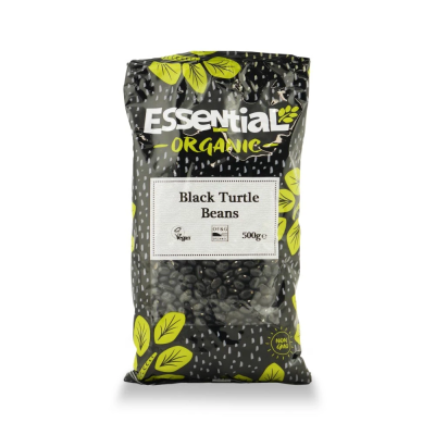 Buy Essential Trading Organic Black Turtle Beans 500g Beans & Pulses - Dried Online − UK Supplier