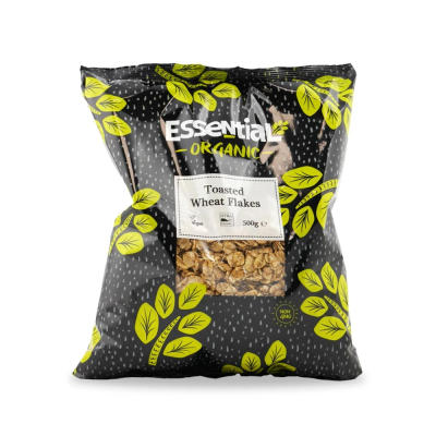Buy Essential Trading Organic Toasted Wheat Flakes 500g Cereals & Mueslis Online − UK Supplier