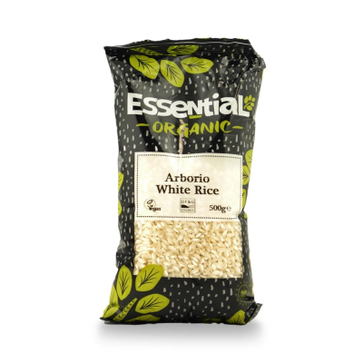 Buy Essential Organic Arborio White Rice 500g Online − UK Supplier
