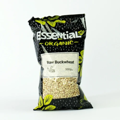 Buy Essential Trading Organic Buckwheat - Raw 500g Grains Online − UK Supplier