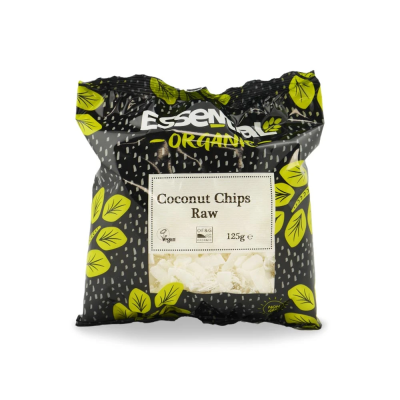 Essential Organic Coconut Chips Raw 125g