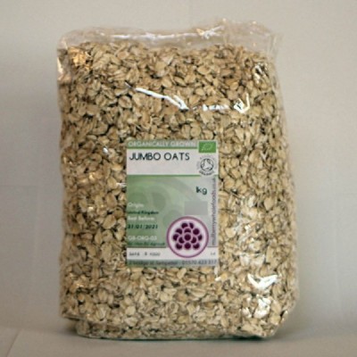 Buy Mulberry Bush Wholefoods Organic Jumbo Oats 1kg Dried Cereals Online − UK Supplier