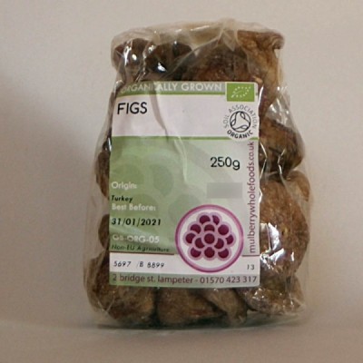 Buy Mulberry Bush Wholefoods Organic Figs 250g Dried Fruit Online − UK Supplier