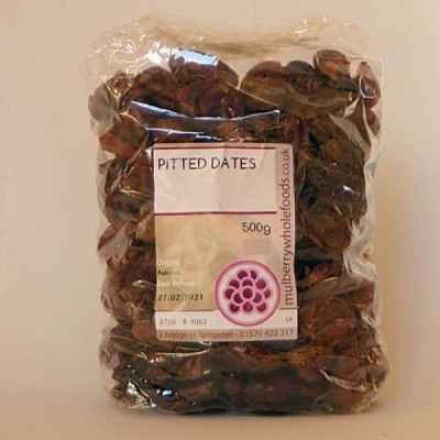 Buy Mulberry Bush Wholefoods Pitted Dates 500g Dried Fruit Online − UK Supplier